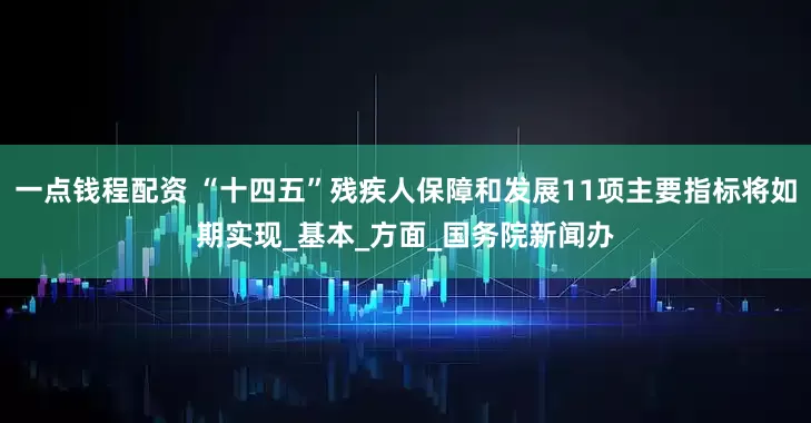 一点钱程配资 “十四五”残疾人保障和发展11项主要指标将如期实现_基本_方面_国务院新闻办
